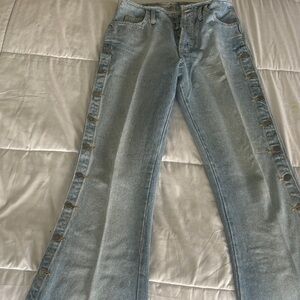 Chic Light Blue Flare Women's Jeans